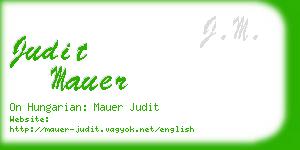 judit mauer business card